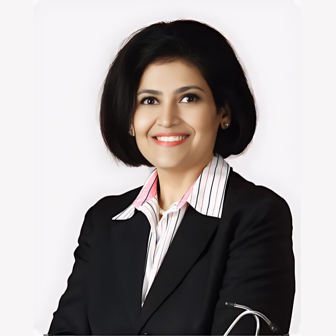 Dr. Shikha Sharma – wellness expert and nutrition speaker portrait in formal attire
