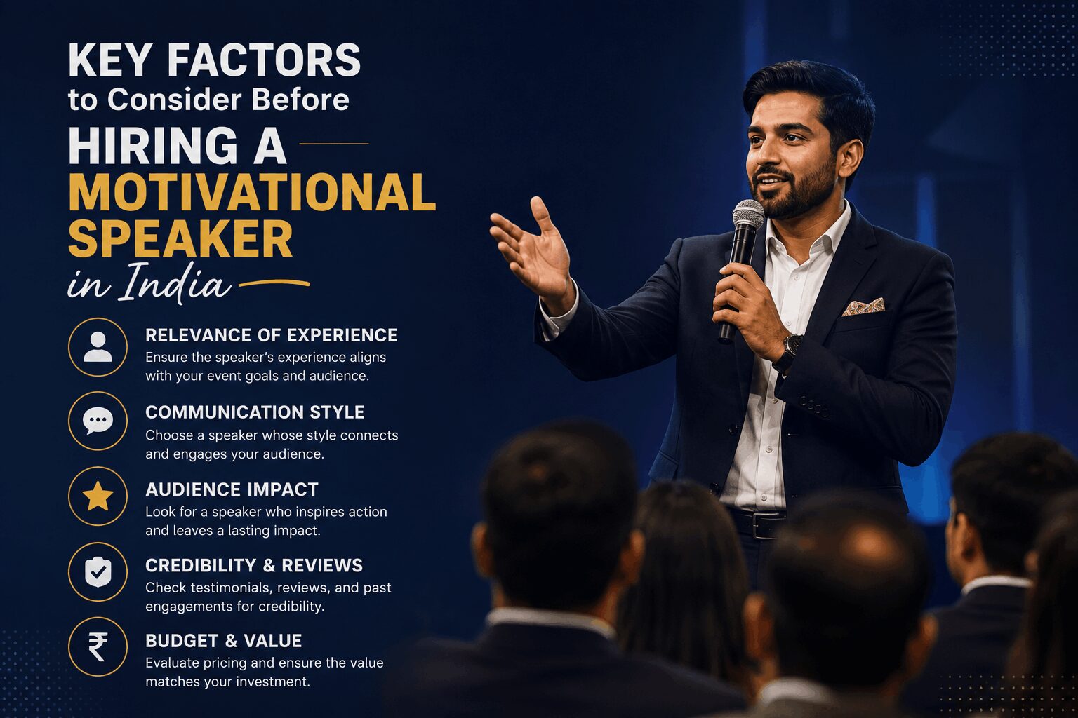 Key Factors to Consider Before Hiring a Motivational Speaker in India
